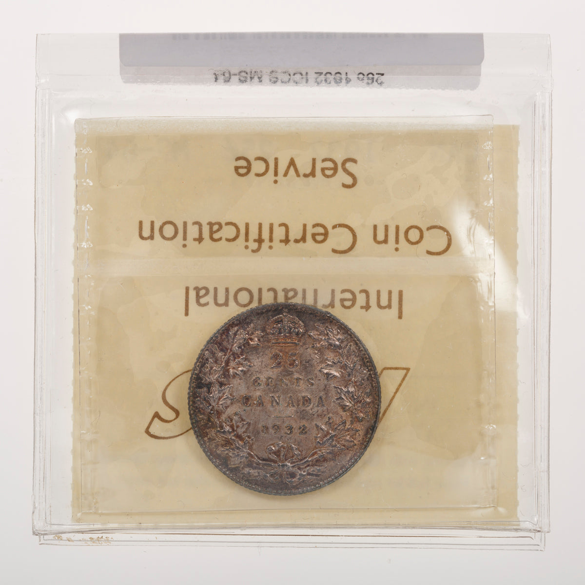 25 Cent 1932 ICCS MS-64