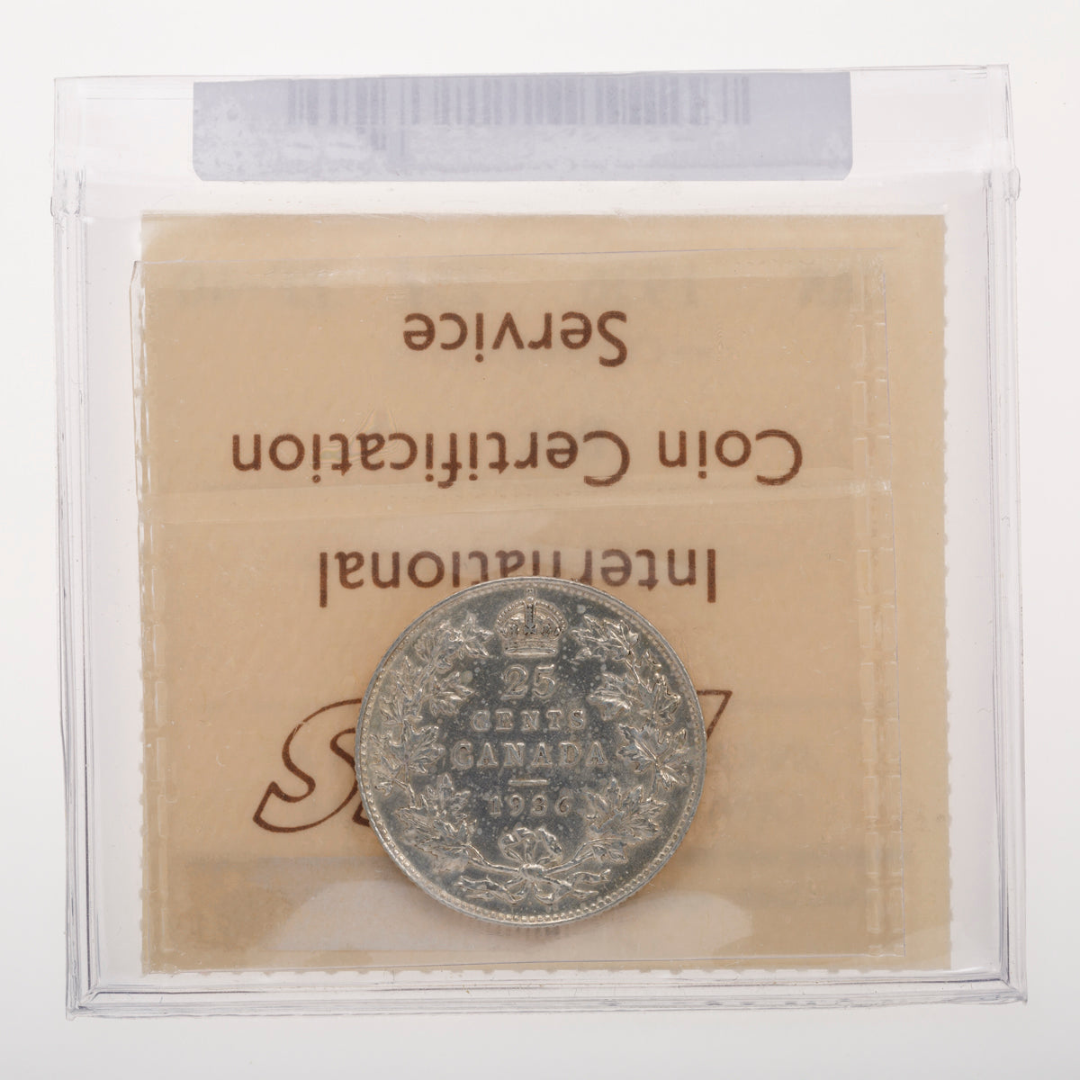 25 Cent 1936dot ICCS EF-40