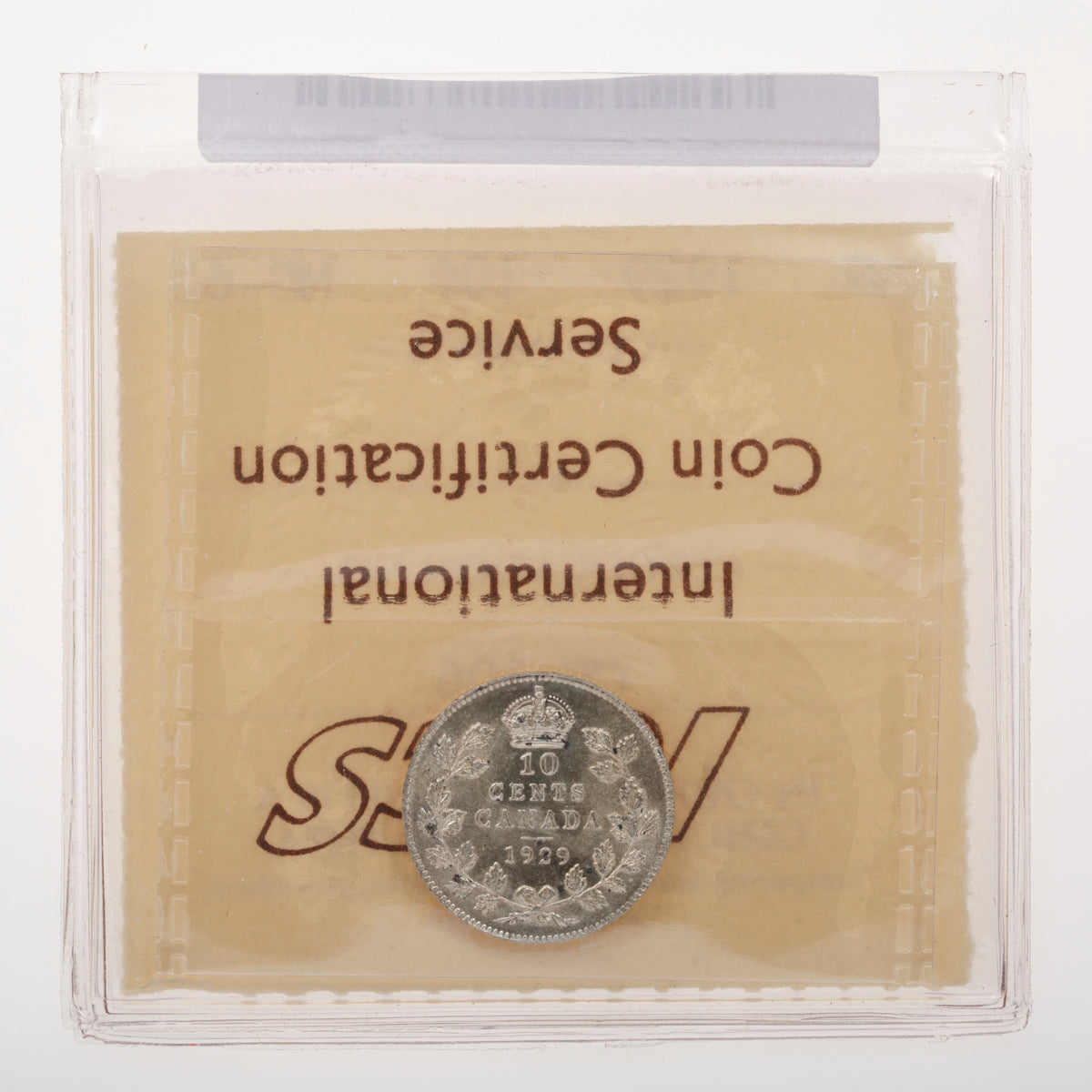 10 Cent 1929 ICCS MS-62