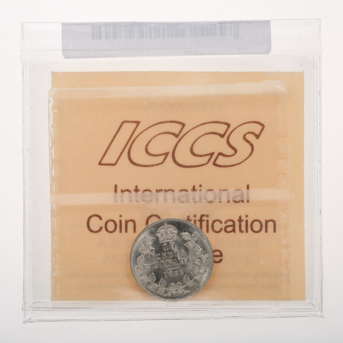 10 Cent 1933 ICCS MS-64