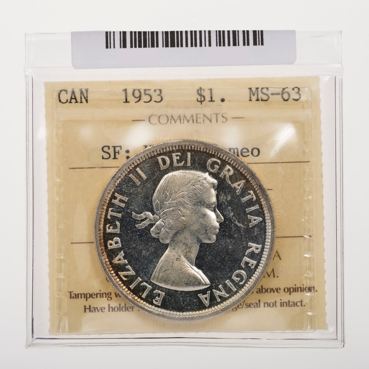 $1 1953 SF; Heavy Cameo ICCS MS-63