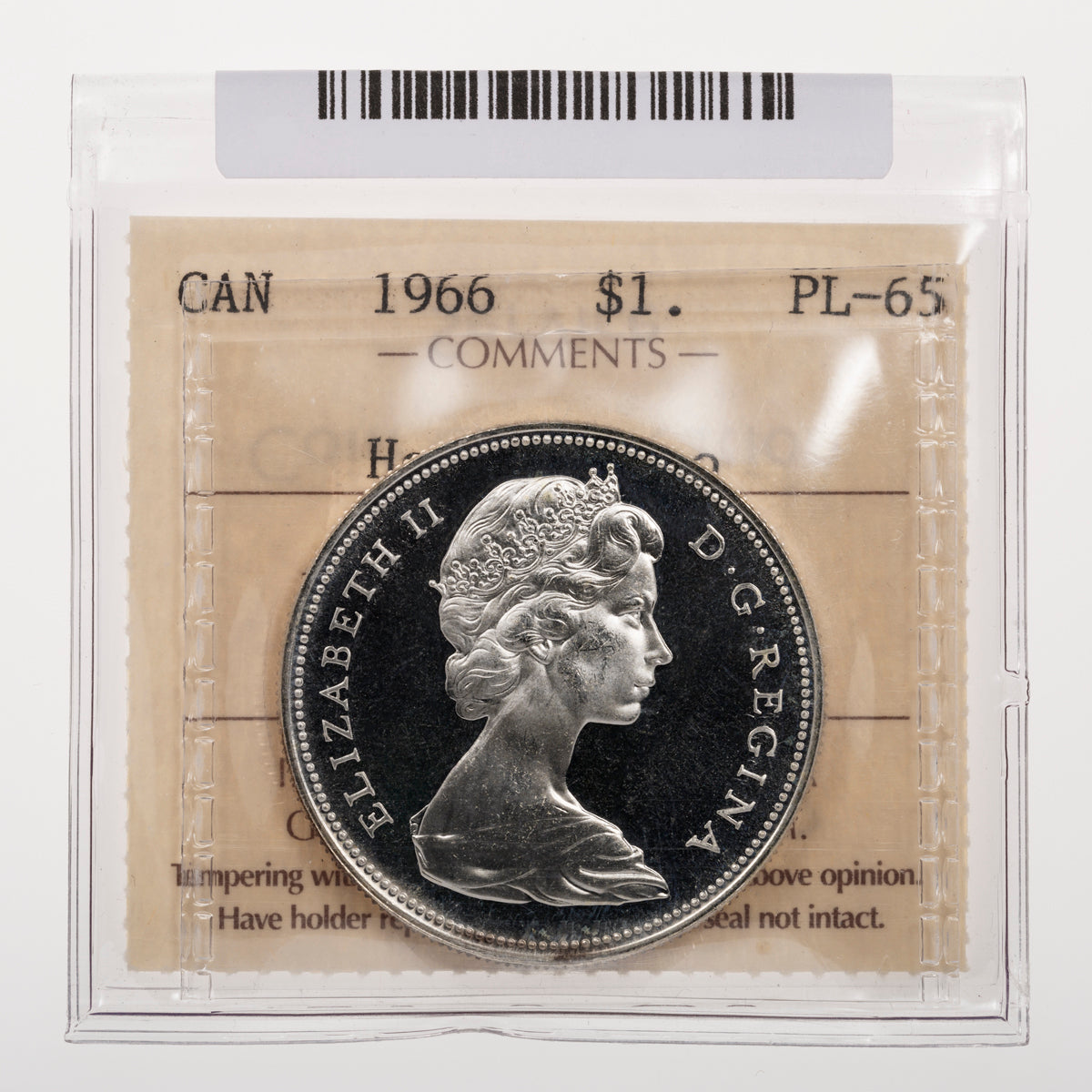 $1 1966 Heavy Cameo ICCS PL-65
