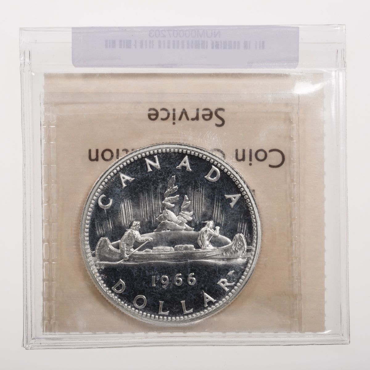 $1 1966 Heavy Cameo; Large Beads ICCS PL-65