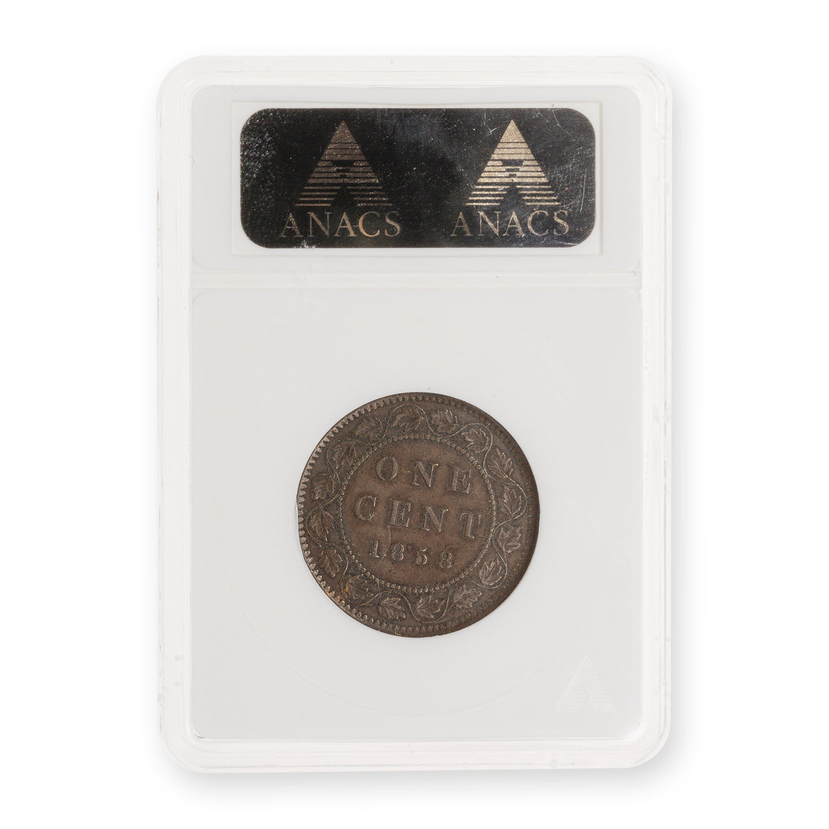 1 Cent 1858 ANACS AU-50