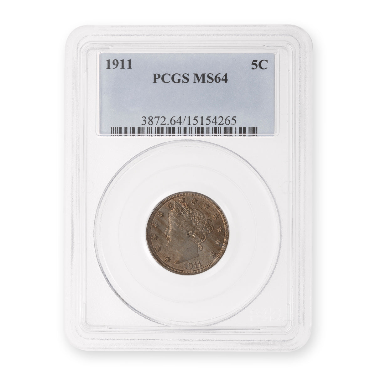 US 5 Cent 1911 PCGS MS-64
