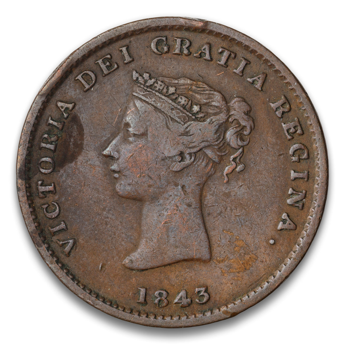 New Brunswick 3 Complete Groups Base 1/2 Penny Token 1843