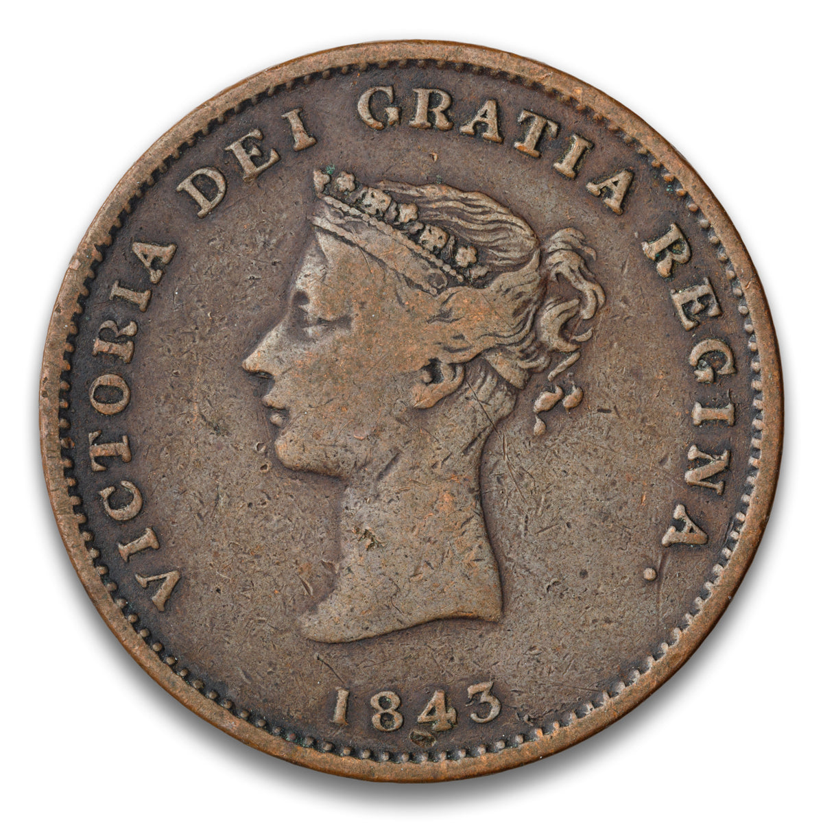 New Brunswick 2 Complete Groups Base 1/2 Penny Token 1843