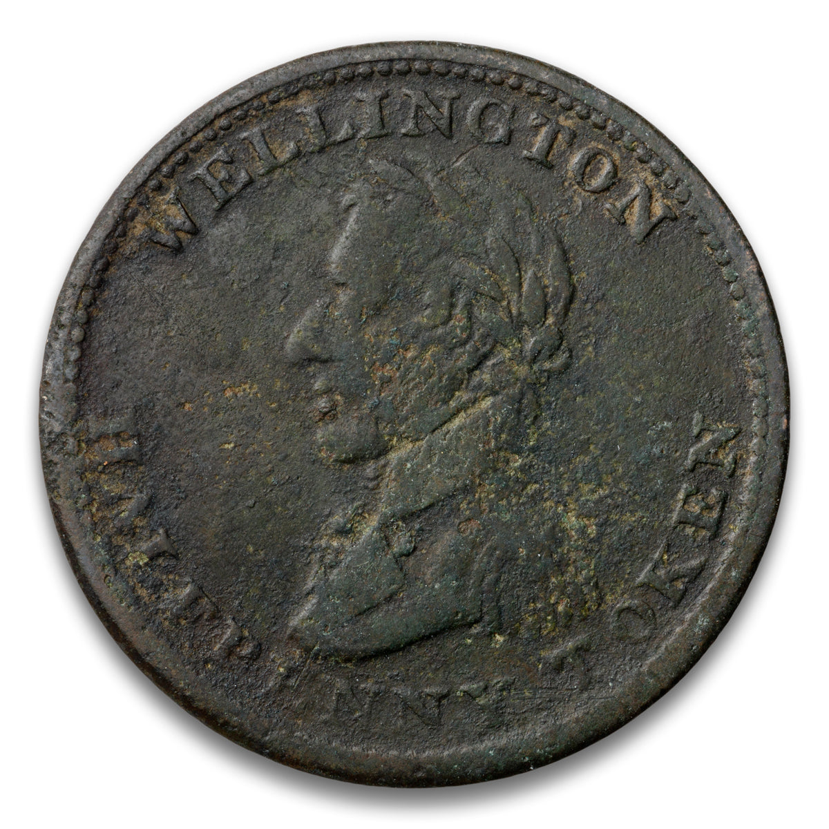 Wellington Base 1/2 Penny Token 1814