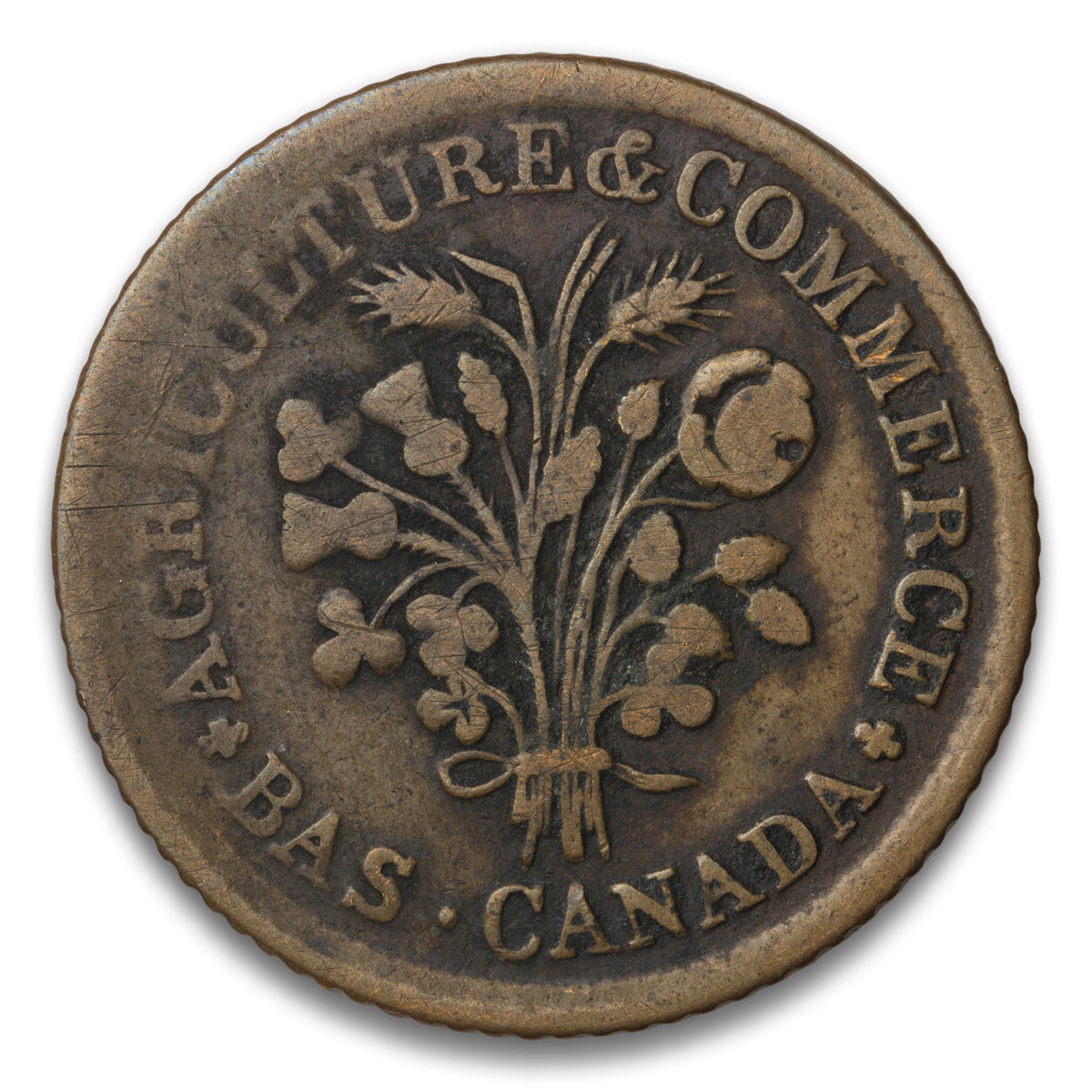 Agriculture & Commerce Montreal Base Un Sou Token