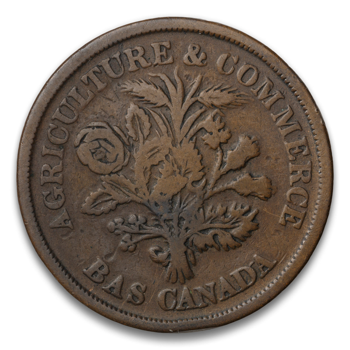 Banque du Peuple Montreal Base Un Sou Token 1838