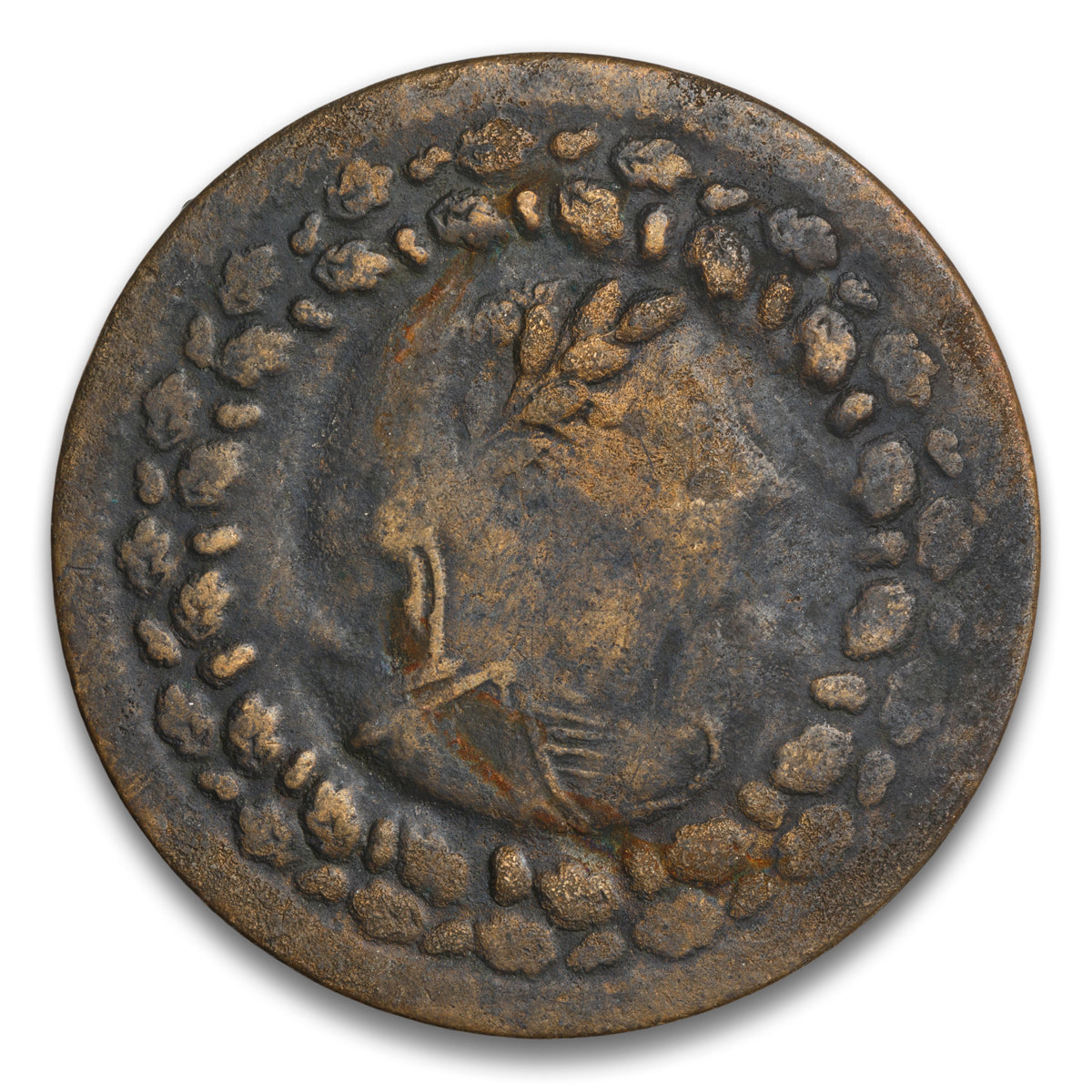 Tiffin Base 1/2 Penny Token 1812