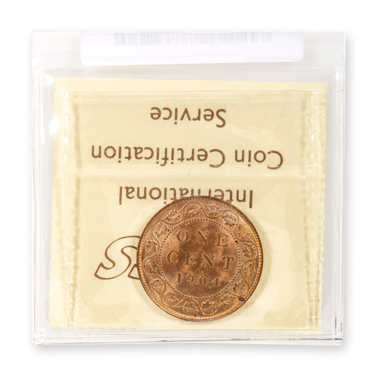 1 Cent 1904 Red ICCS MS-64