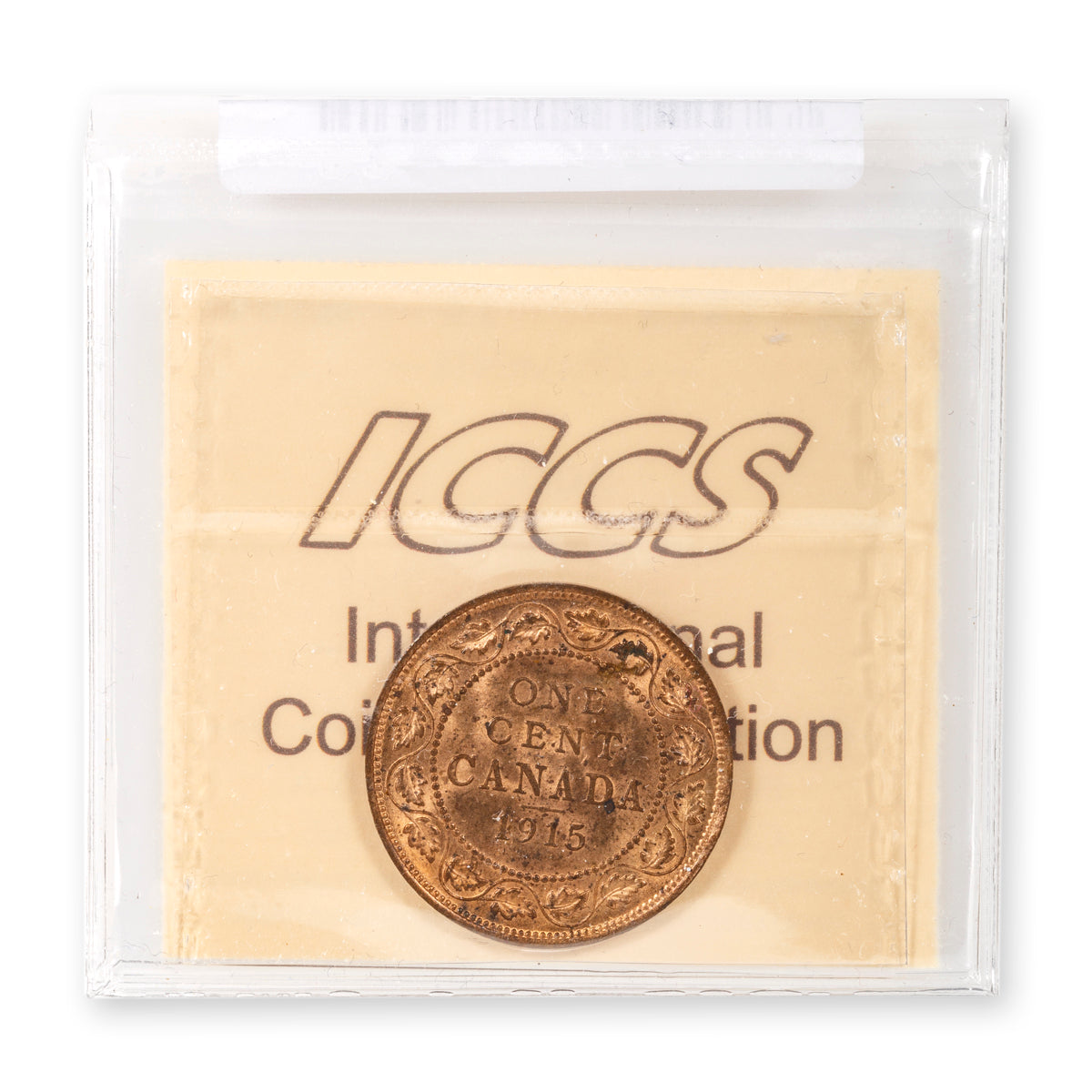 1 Cent 1915 Red ICCS MS-64
