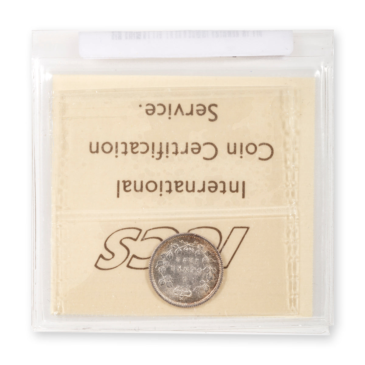 5 Cent 1872H ICCS MS-60