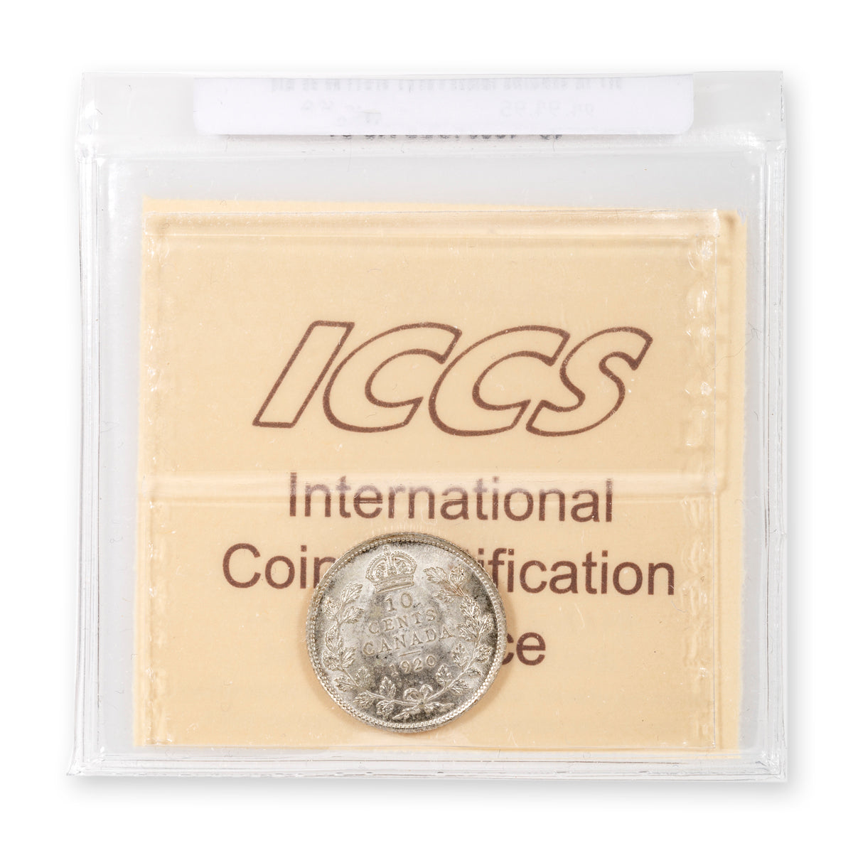 10 Cent 1920 ICCS MS-64