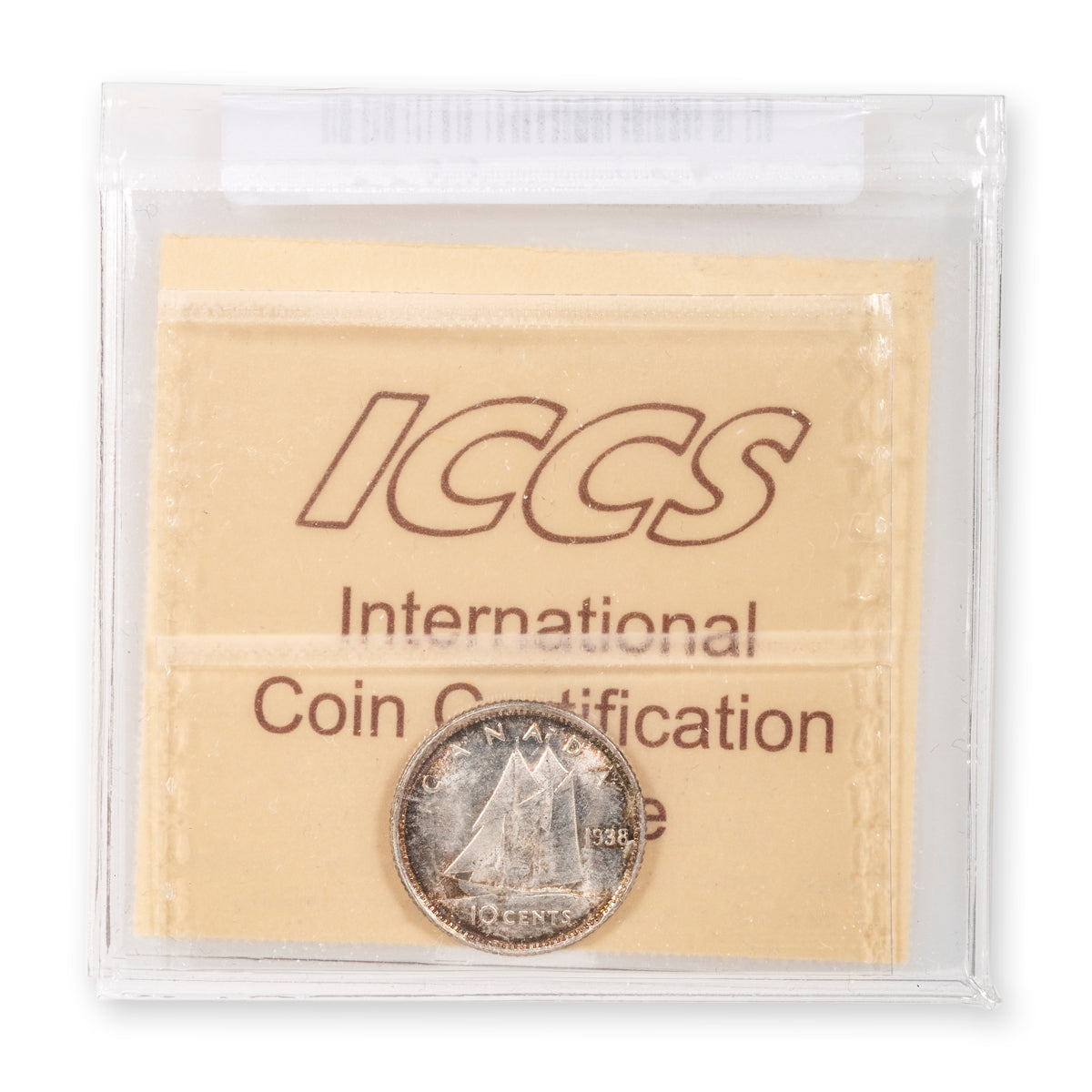 10 Cent 1938 ICCS MS-65