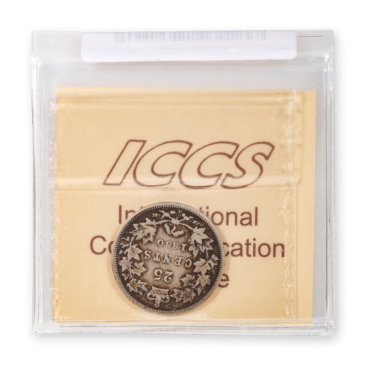 25 Cent 1880H Wide O ICCS VG-10