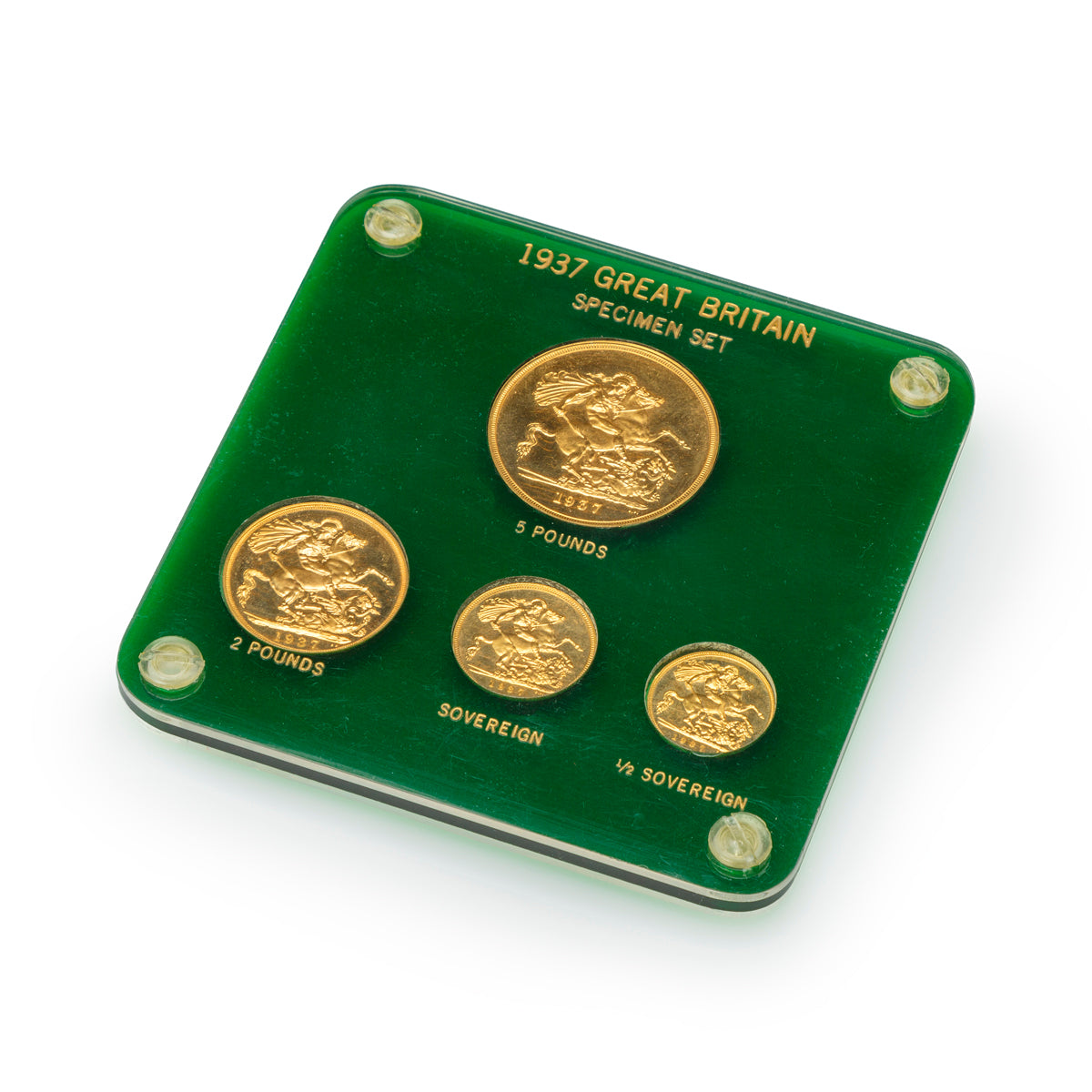 1937 Great Britain Specimen Gold 4 Coin Set