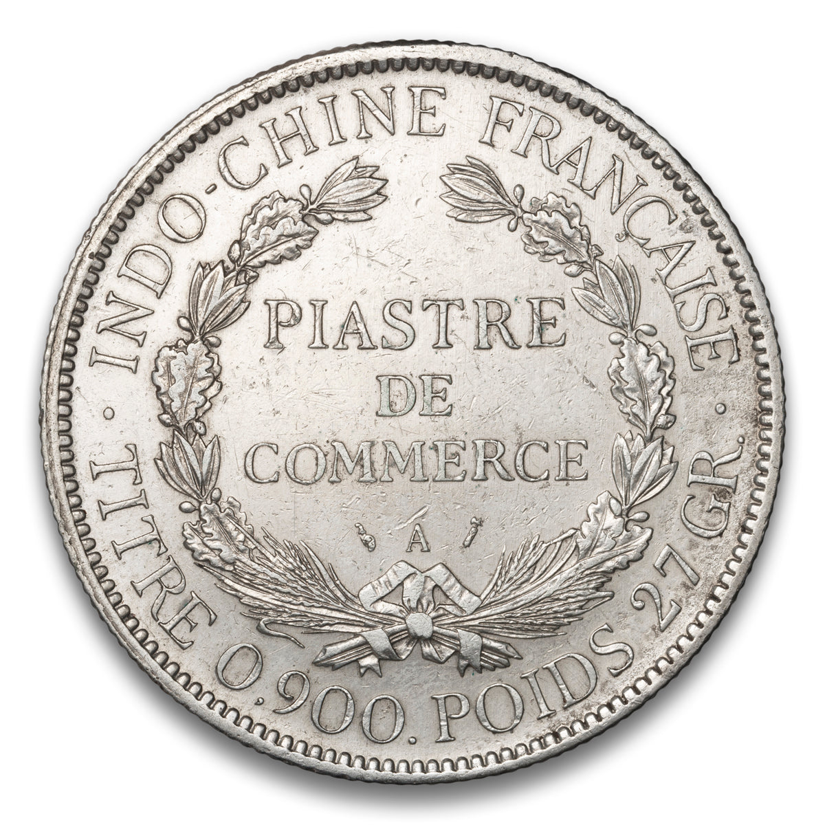 French Indo-China Silver 1 Piastre 1896 A