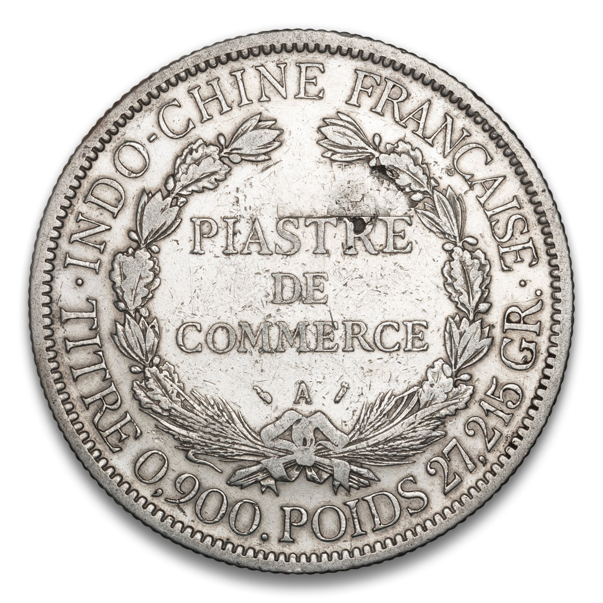 French Indo-China Silver 1 Piastre 1901 A