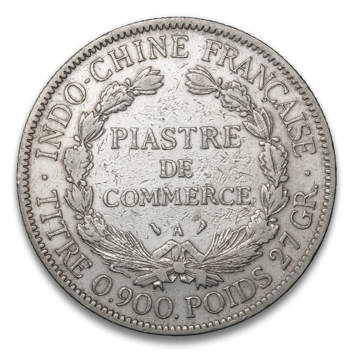 French Indo-China Silver 1 Piastre 1909 A