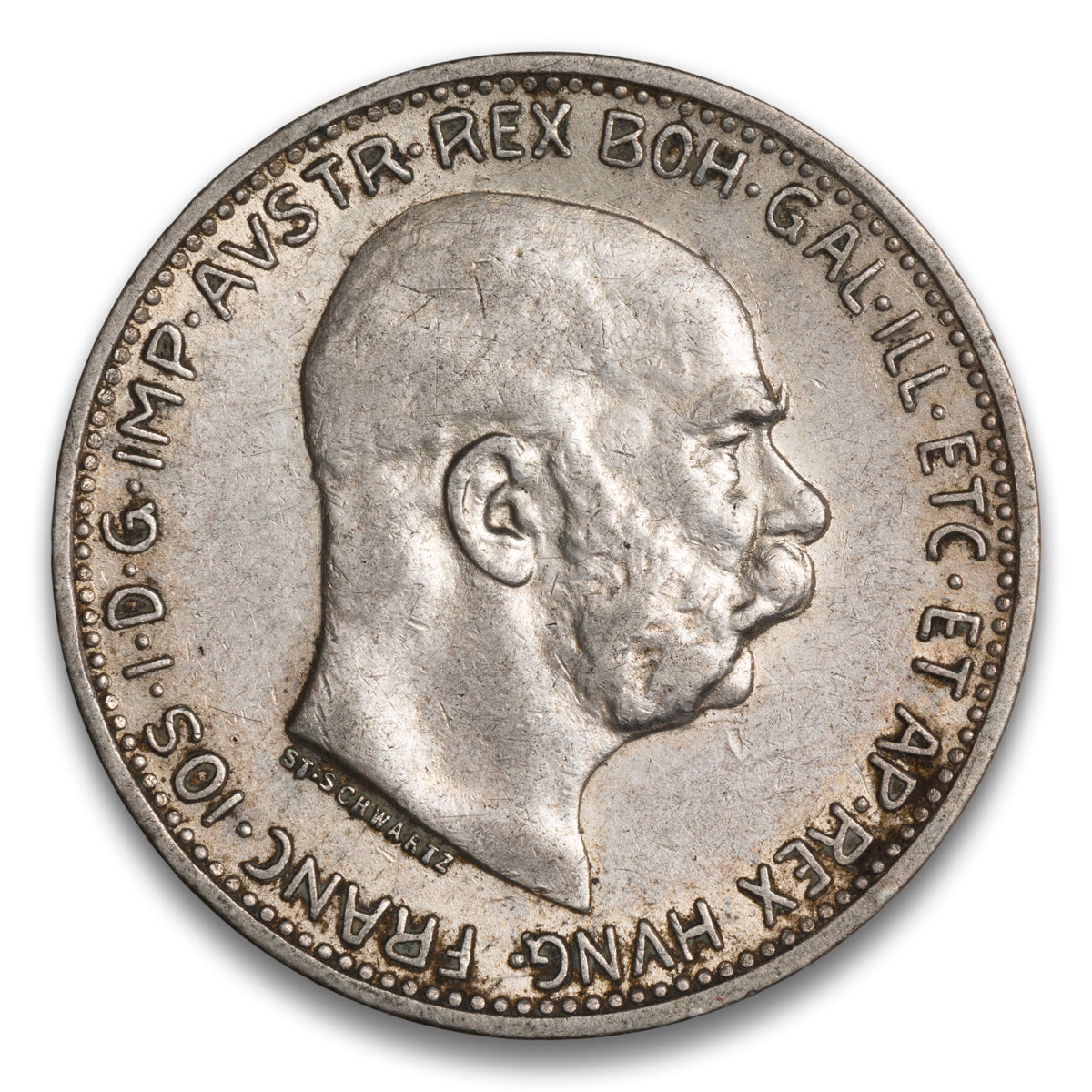 Austria Silver 1 Corona 1912