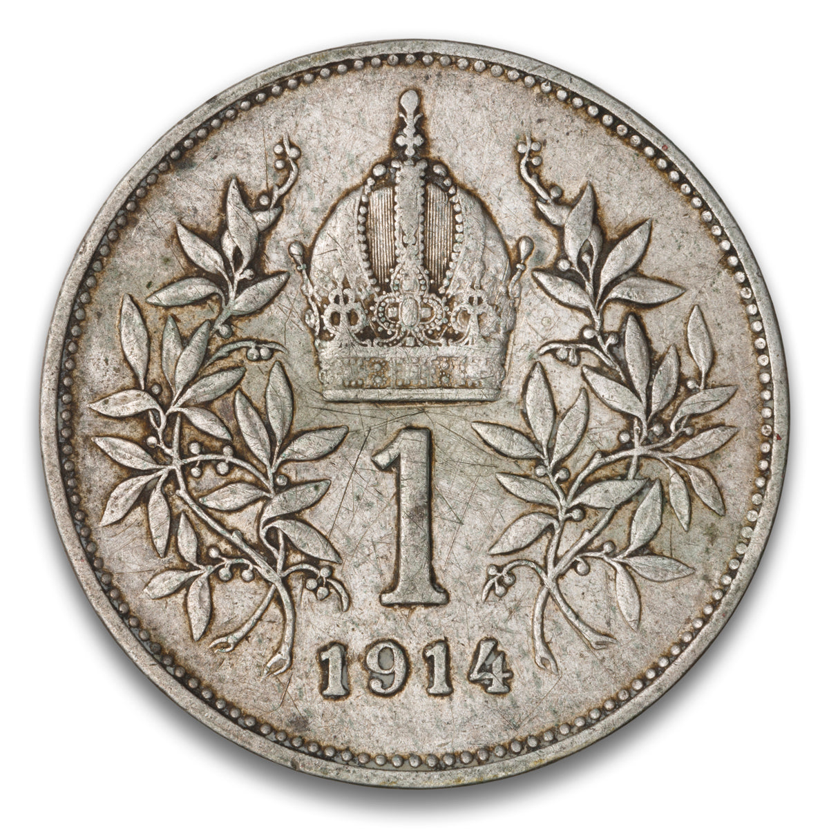 Austria Silver 1 Corona 1914