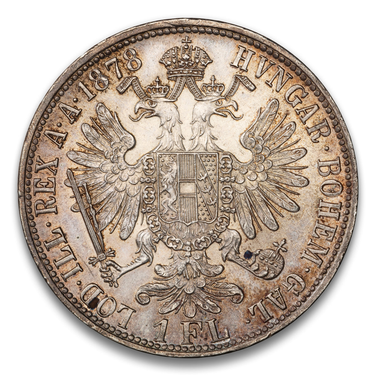 Austria Silver 1 Florin 1878
