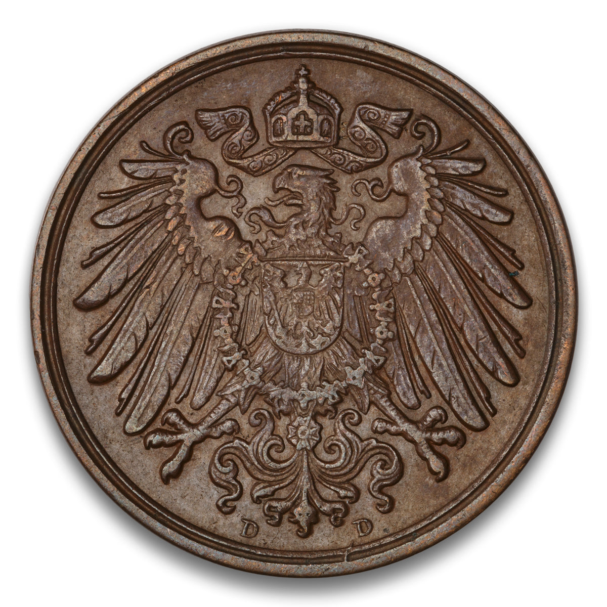 Germany 1 Pfennig 1892 D