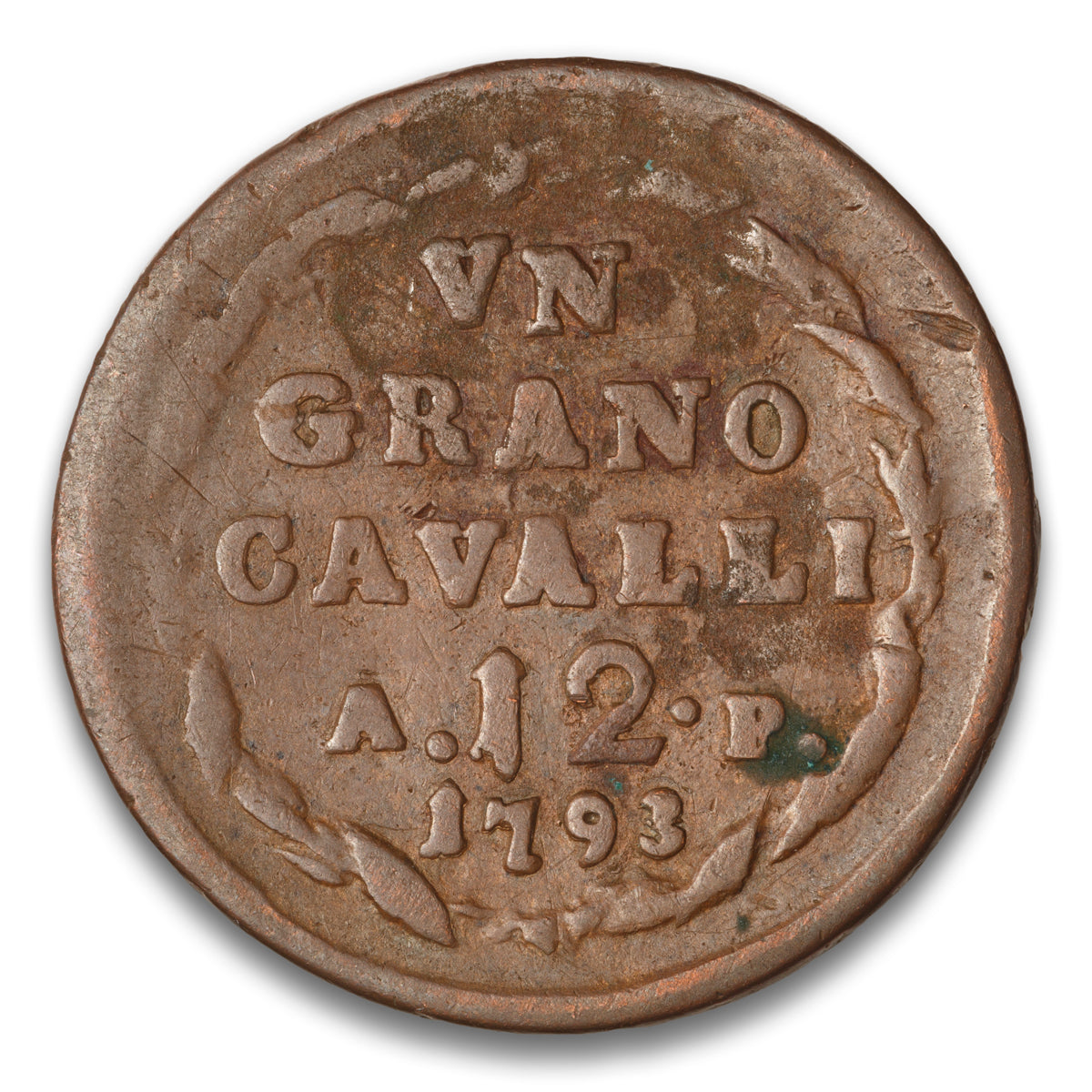 Naples Italian State 1 Grano 1793 P AP