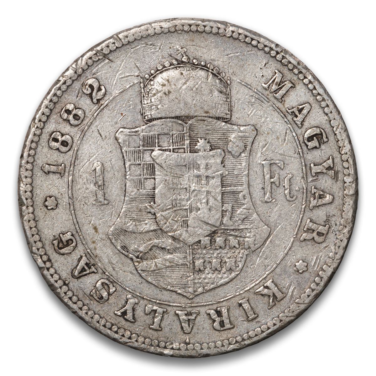 Hungary Silver 1 Forint 1882 KB