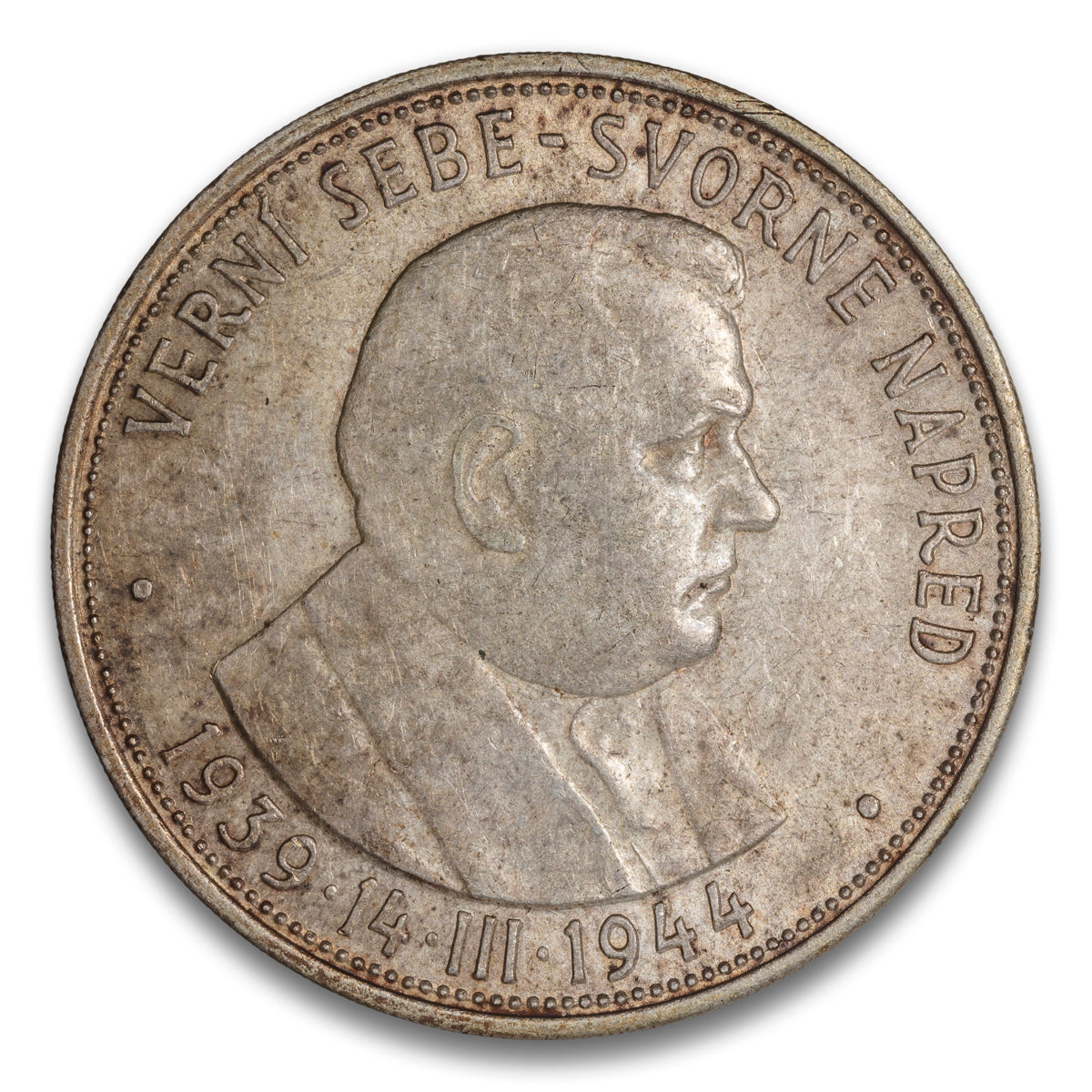 Slovakia Silver 50 Korun 1944