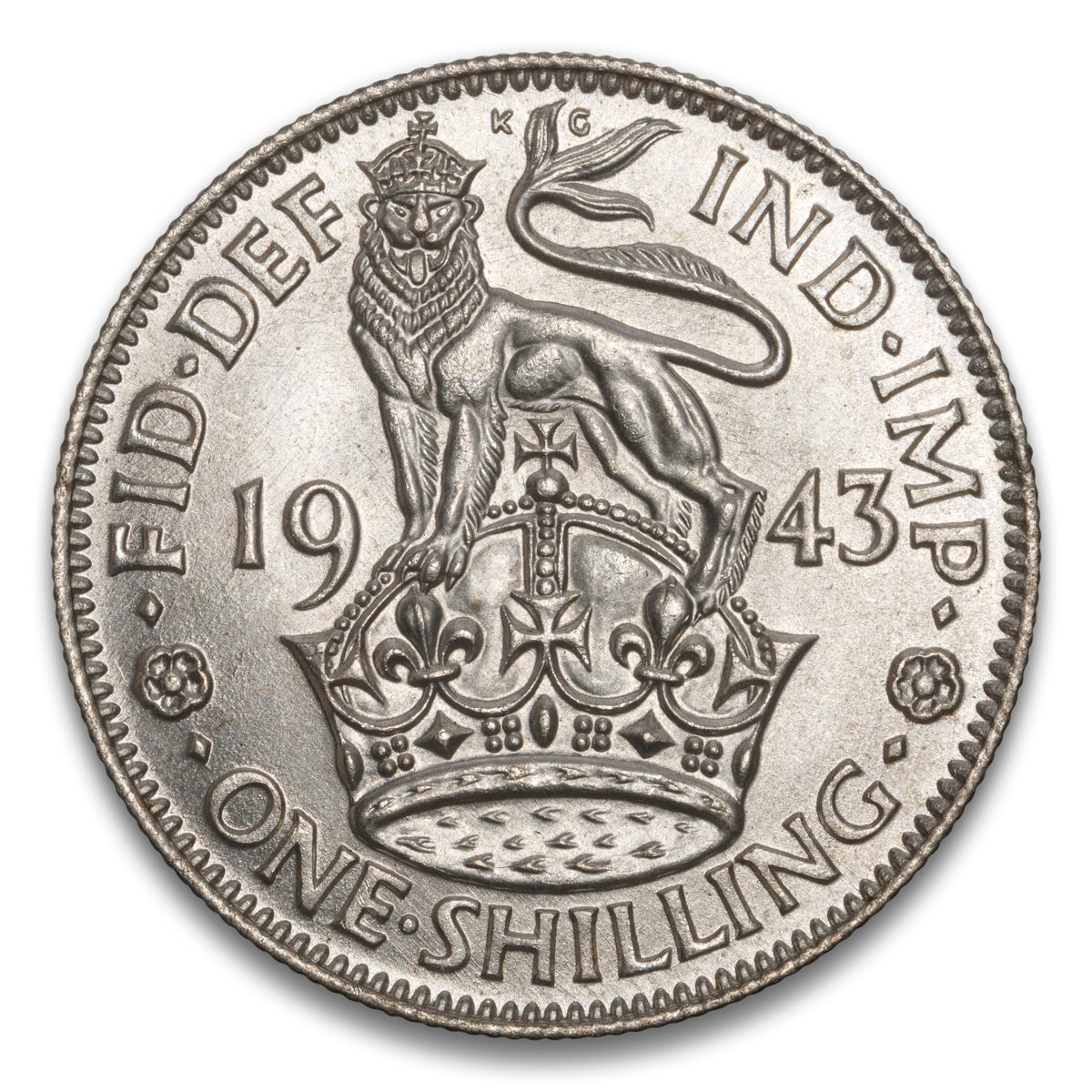 Great Britain Silver 1 Shilling 1943
