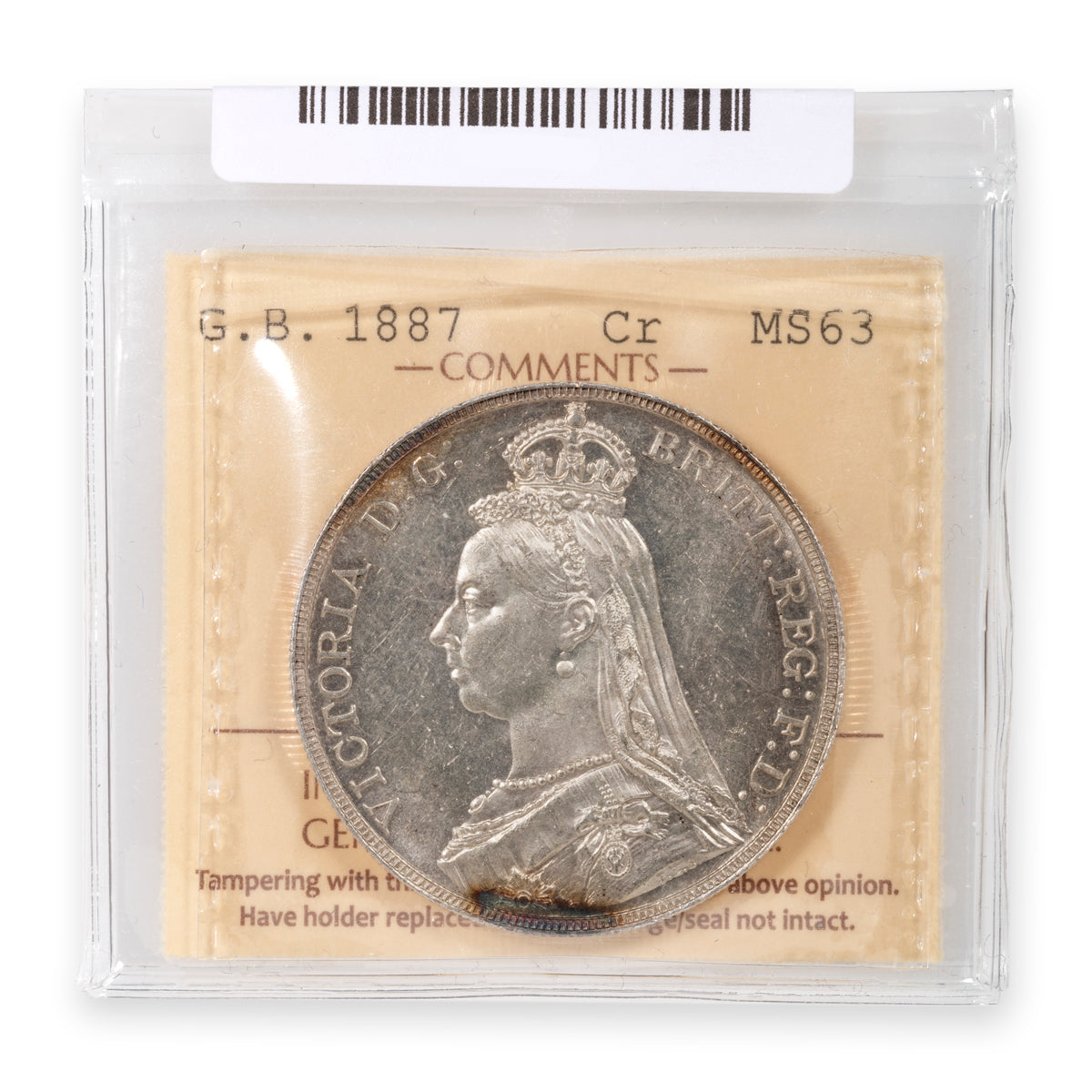 Great Britain Silver 1 Crown 1887