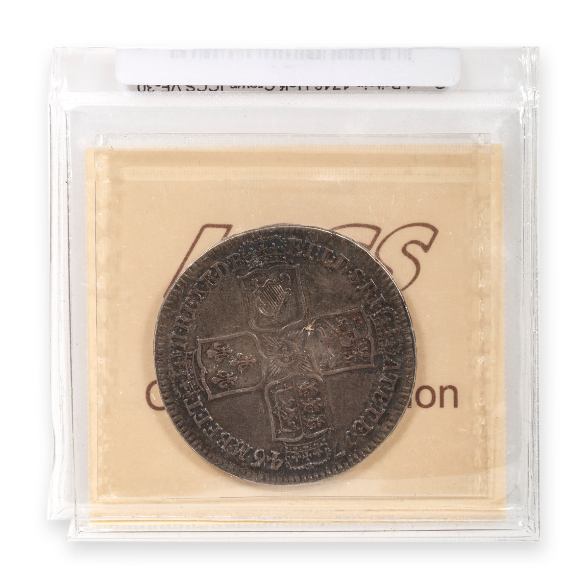 Great Britain Silver Half Crown 1746 lima