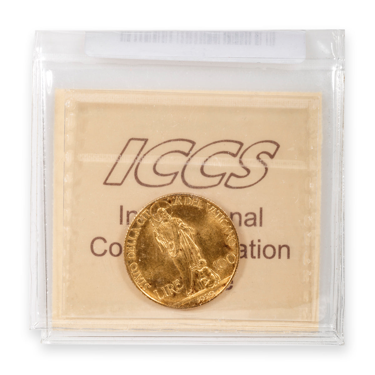 Vatican Gold 100 Lire 1929