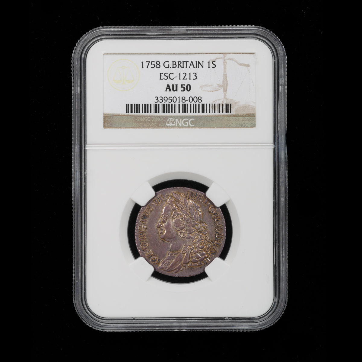 Great Britain Silver 1 Shilling 1758