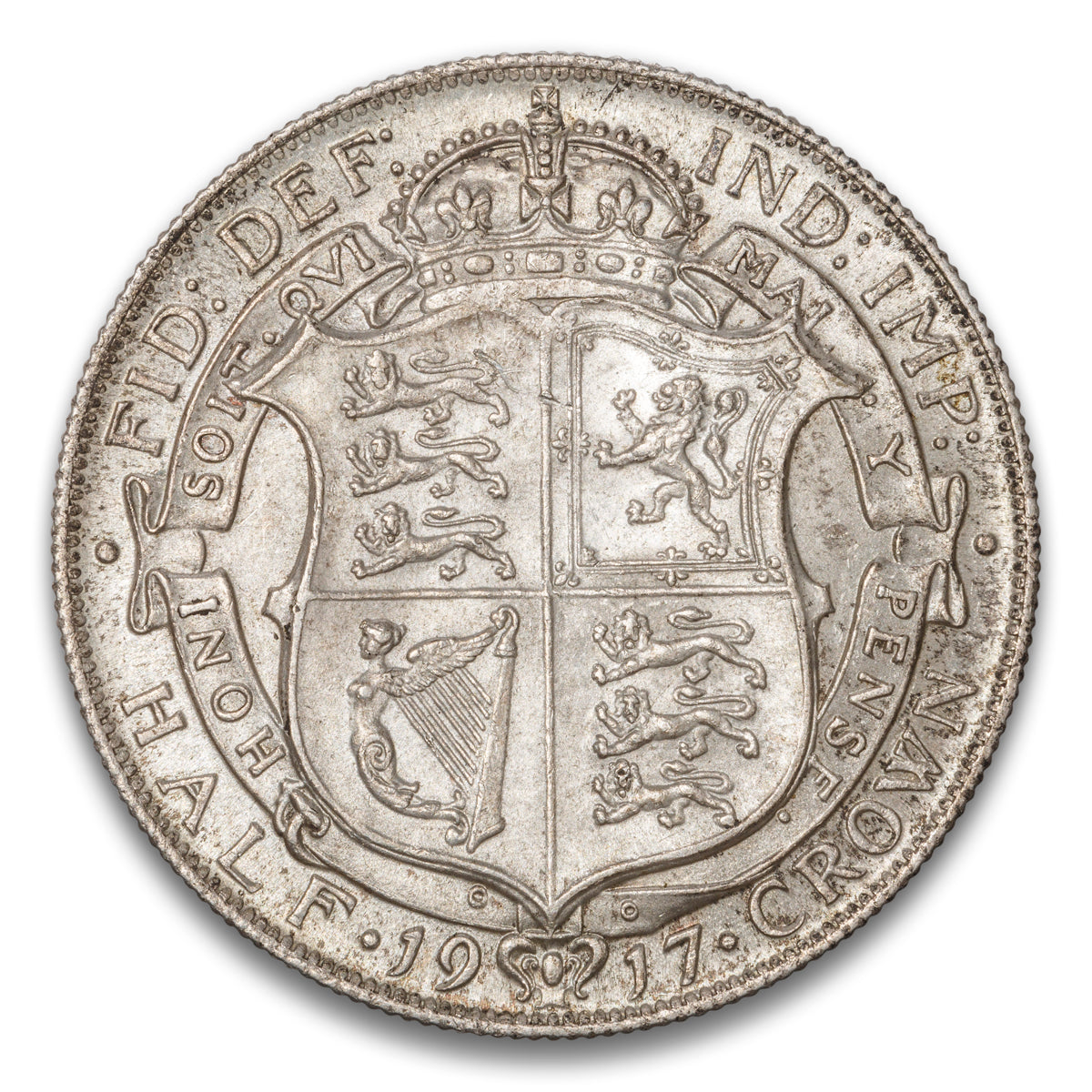 Great Britain Silver Half Crown 1917
