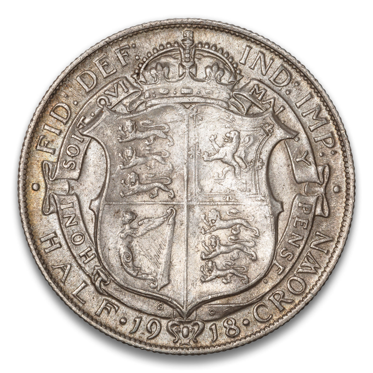 Great Britain Silver Half Crown 1918