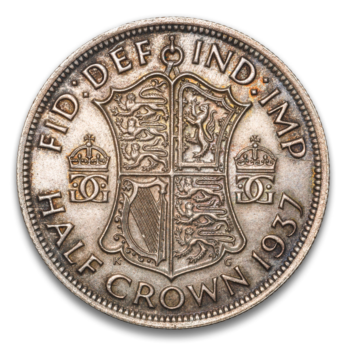 Great Britain Silver Half Crown 1937