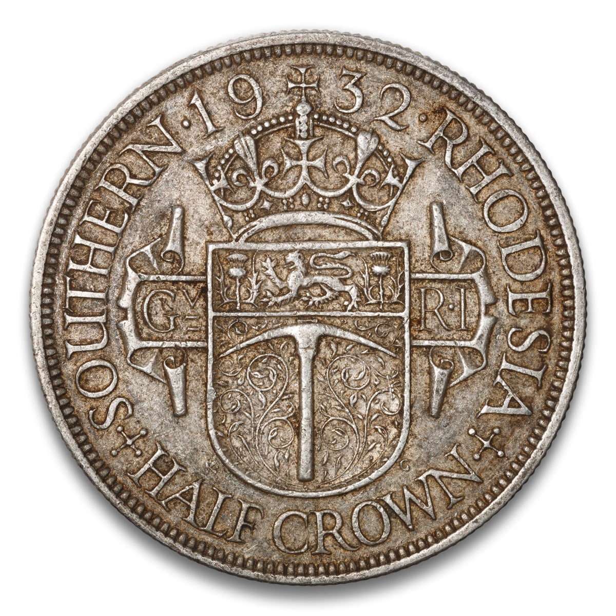 Southern Rhodesia Silver Half Crown 1932