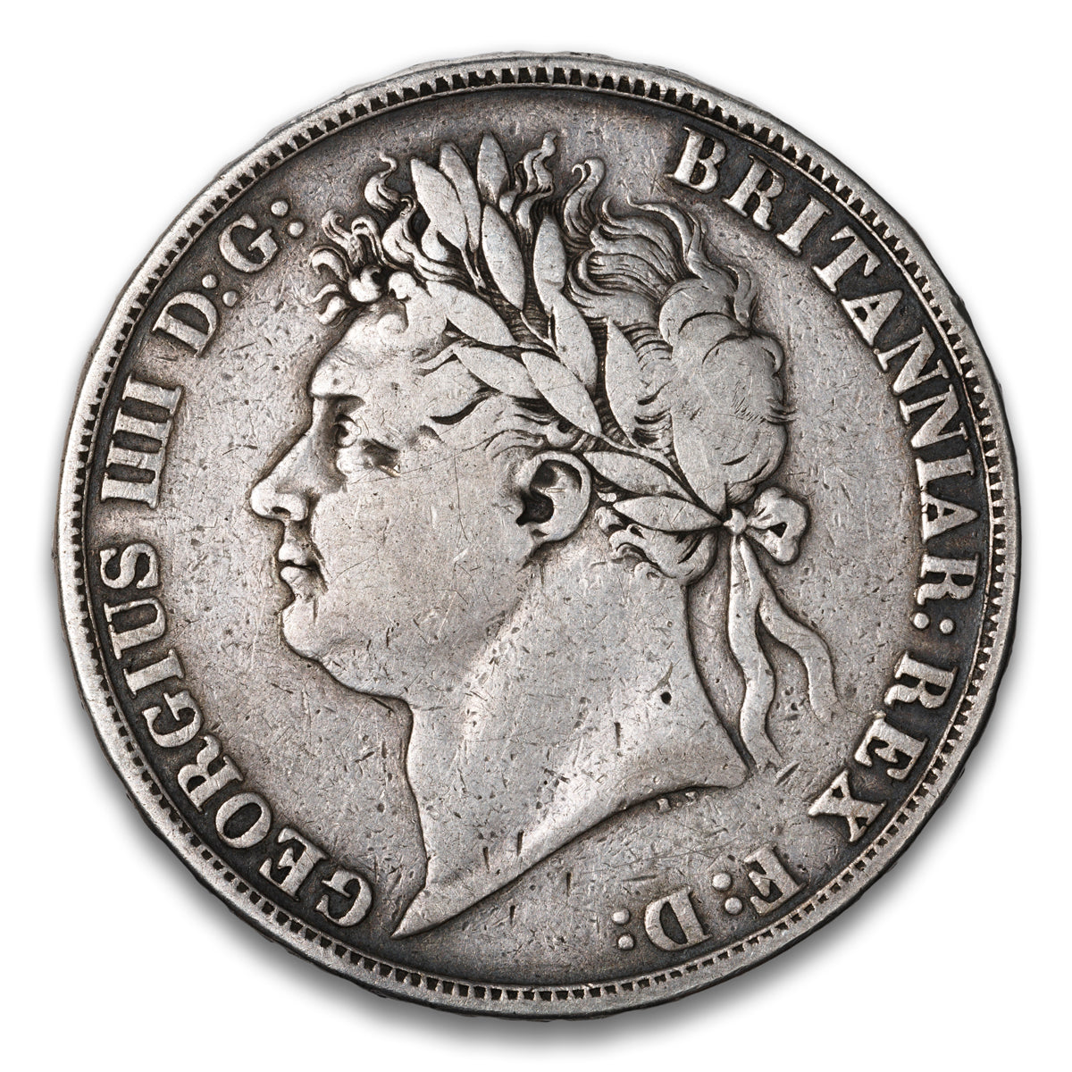 Great Britain Silver Crown 1821 Secundo