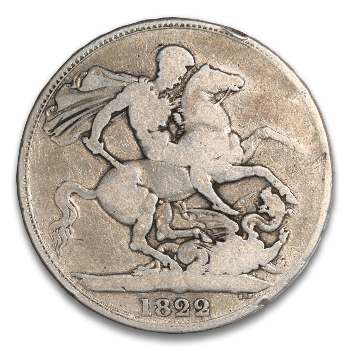 Great Britain Silver Crown 1822 Tertio