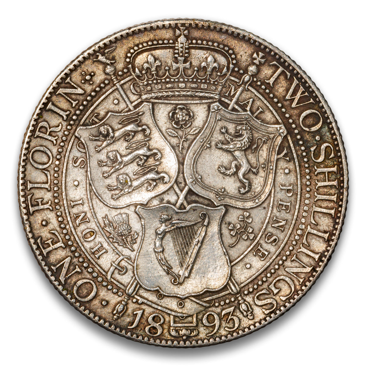 Great Britain Silver 1 Florin 1893