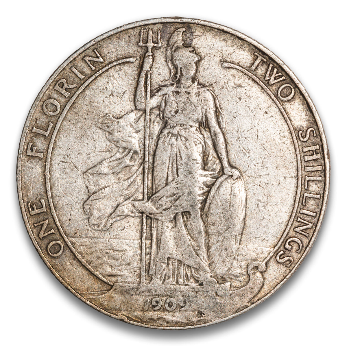 Great Britain Silver 1 Florin 1909