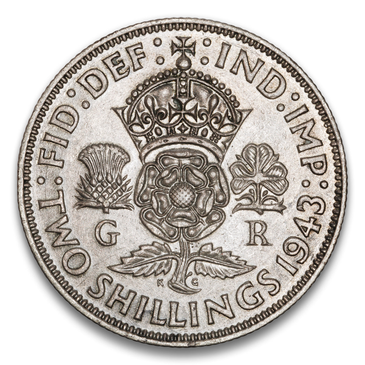 Great Britain Silver 1 Florin 1943