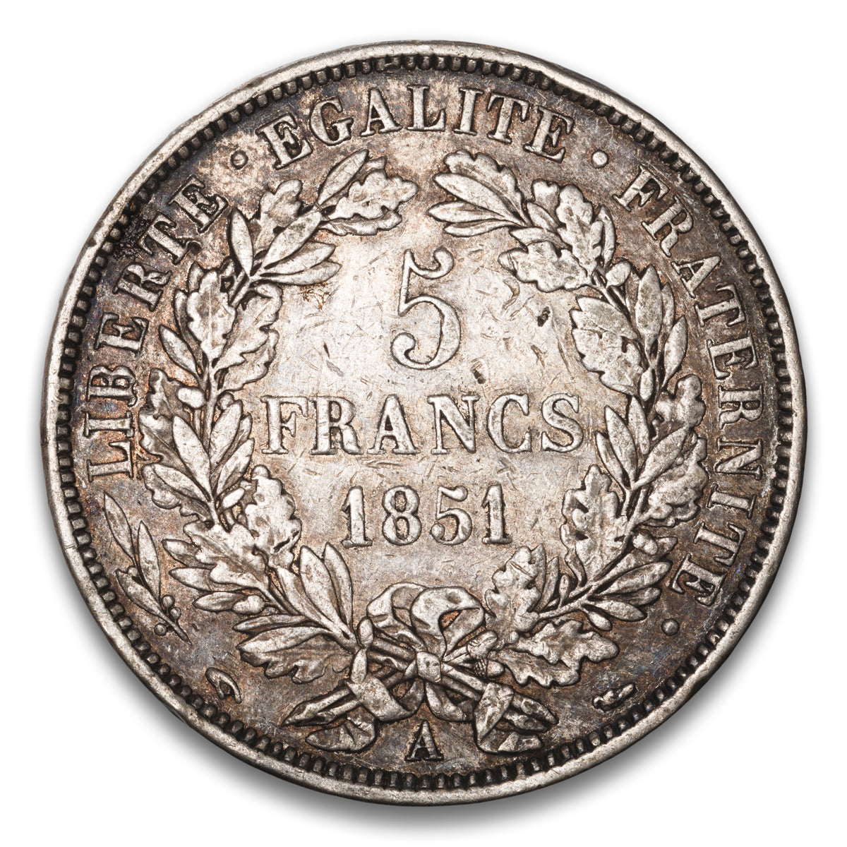 France Silver 5 Francs 1851 A