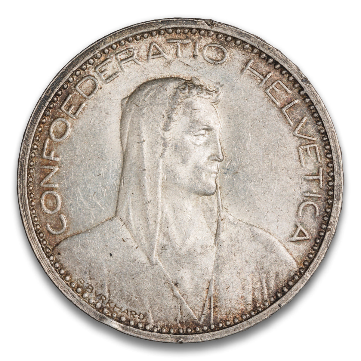 Switzerland Silver 5 Francs 1923 B