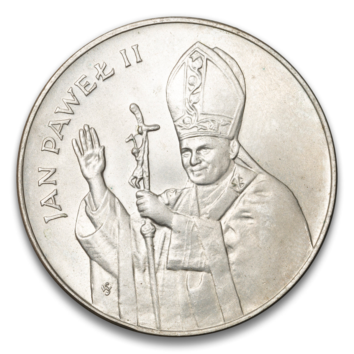 Poland Pope John Paul II Silver 10 000 Zlotych 1987