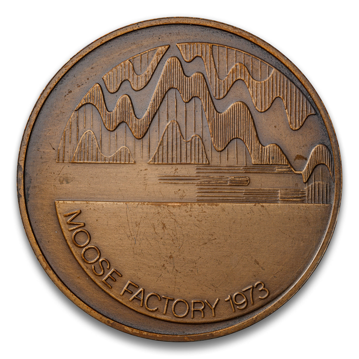 Moose Factory, ON 300th Anniversary Base medal 1673-1973